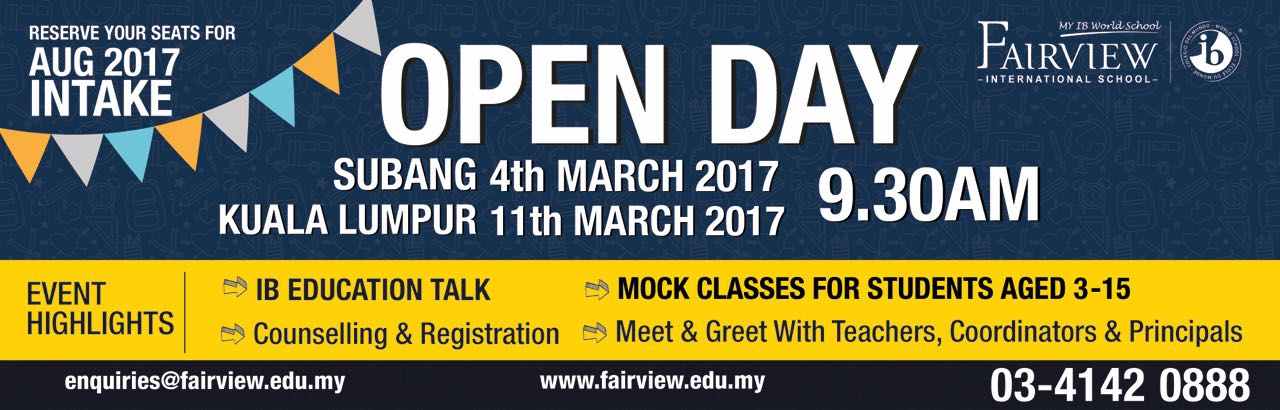 Experience IB Education at Fairview International School March 2017