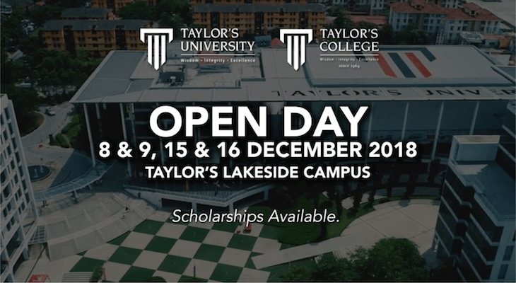 Join YB Hannah Yeoh When You Attend Taylor’s Open Day in December!