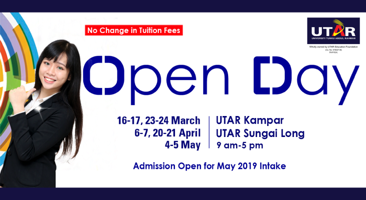 Ready to Begin Life as a College Student? Check out UTAR’s Open Day 2019