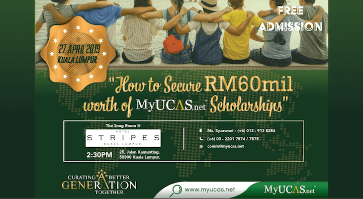 Want a Scholarship? Up to RM60 Million Worth of Scholarships Available at MyUCAS!