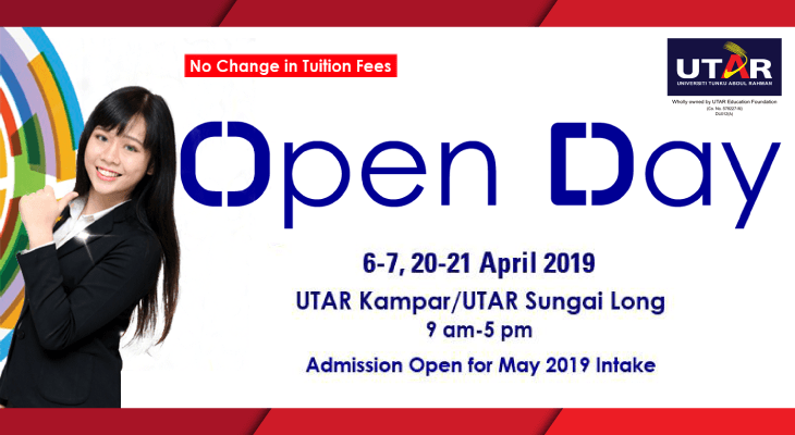 Fulfil Your Education Needs and Attend UTAR's Open Day This April!