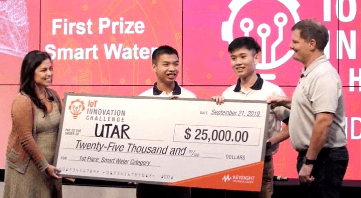 UTAR Students Are Top of the World Winners in New York Keysight IoT Innovation Challenge 